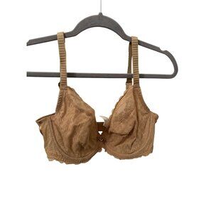 NWT Chantelle tan lace bra size 36dd